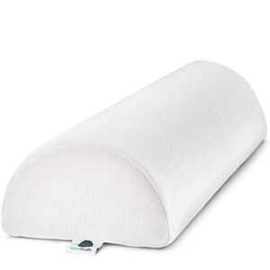 White Half-Moon Bolster Pillow